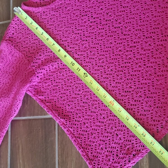 Vintage Crochet Long Sleeve Top Woman M/L - Picture 5 of 5